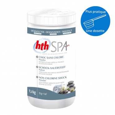 HTH Spa - Choc sans chlore - Poudre - 1,2kg